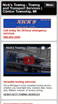 Mobile Screenshot of nickstowinginc.com